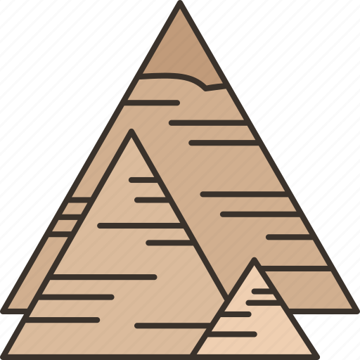 Pyramid, egypt, giza, ancient, landmark icon - Download on Iconfinder