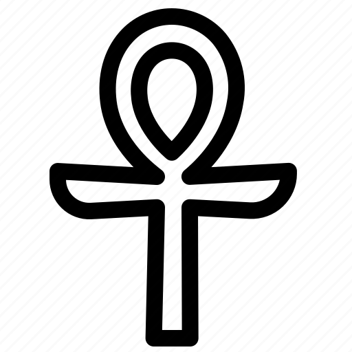 Ankh, egypt, cross, religious symbol icon - Download on Iconfinder