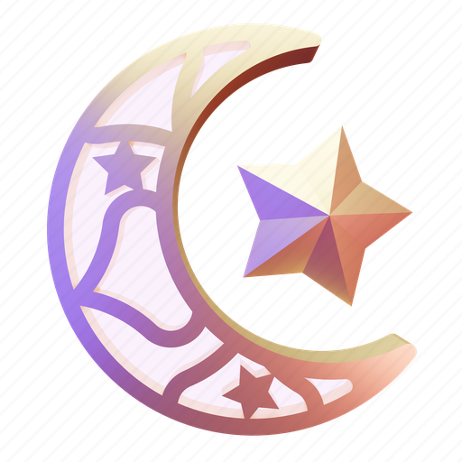 Crescent, moon, islamic, star, shape icon - Download on Iconfinder