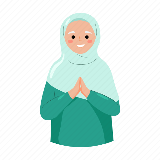 Eid, ramadan, muslim, character, avatar, grandma, old woman icon - Download on Iconfinder