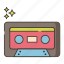 cassette, music, tape 