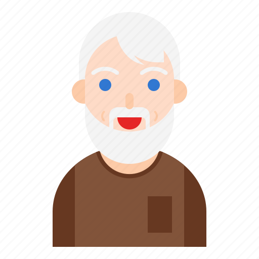 Elder, avatar, man, white beard, old man, grandpa, grandfather icon - Download on Iconfinder