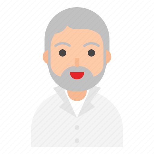 Elder, beard, mustache, man, grey hair, senior, elderly icon - Download on Iconfinder