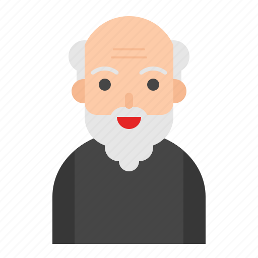 Elder, bald, old man, grandpa, white beard, senior, elderly icon - Download on Iconfinder
