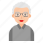 avatar, elderly, glasses, father, grandfather, white hair, predecessor 