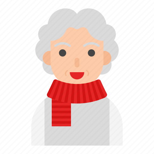 Elder, granny, granmom, white hair, old woman, senior, elderly icon - Download on Iconfinder
