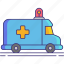 ambulance, emergency, vehicle, medical, car 