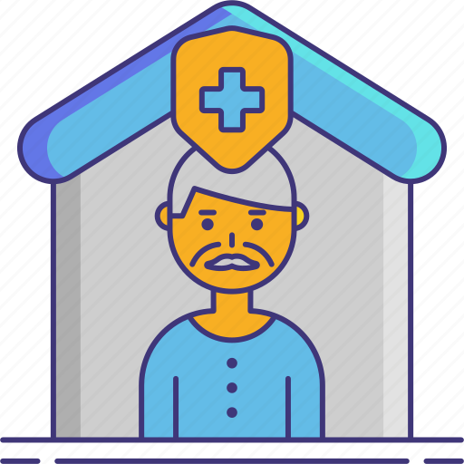 Elderly, protection, house, home, secure icon - Download on Iconfinder