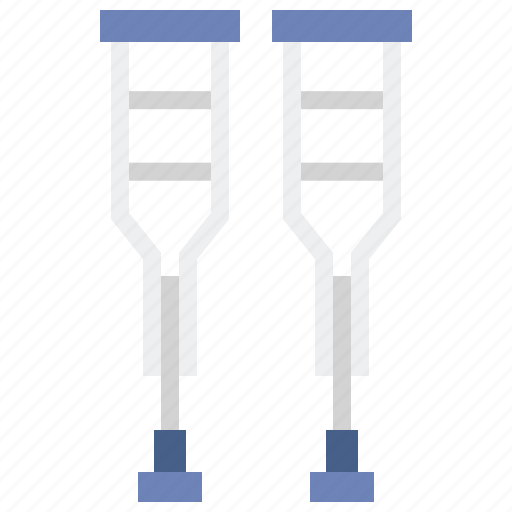 Crutches, help, tool, walking icon - Download on Iconfinder