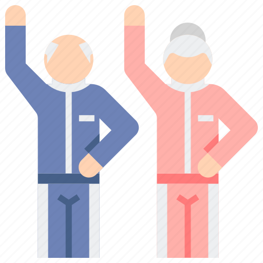 Group, exercise, elderly, fitness icon - Download on Iconfinder