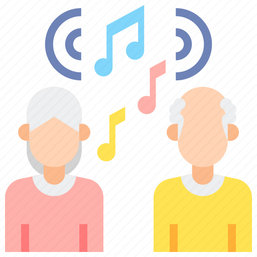 Music, therapy, elderly, multimedia icon - Download on Iconfinder