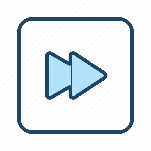 Double arrow, fast forward, forward, media, next, right arrow icon - Download on Iconfinder