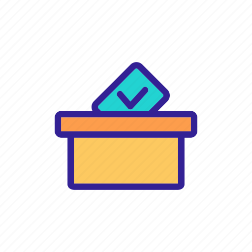 Contour, elections, good, hand, ok, vote, web icon - Download on Iconfinder