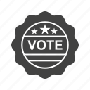 choice, label, sign, stamp, sticker, vote, voting