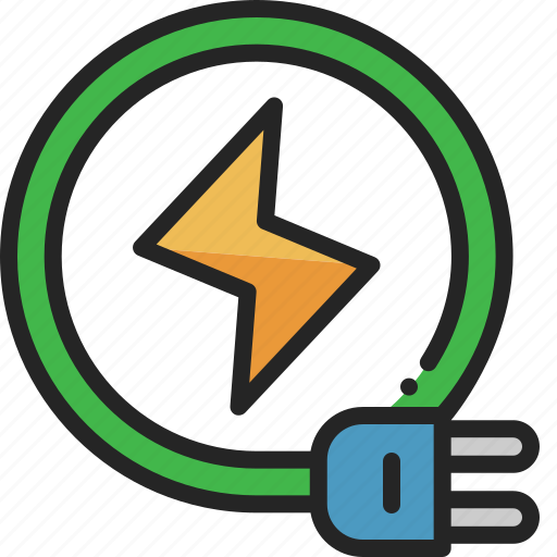 Charge, electricity, battery, power, charger, recharge, wire icon - Download on Iconfinder