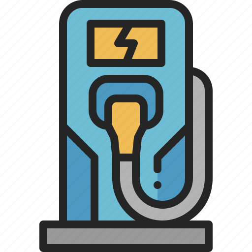 Charger, station, electric, car, accumulator, charging, energy icon - Download on Iconfinder