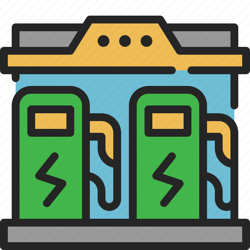 Charging, station, car, charger, vehicle, electric, energy icon - Download on Iconfinder