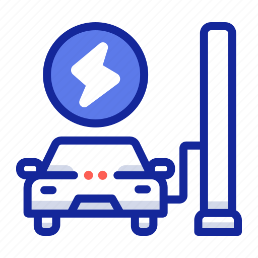 Charge, charging station, electric car, charging, gas station, battery charge, car icon - Download on Iconfinder