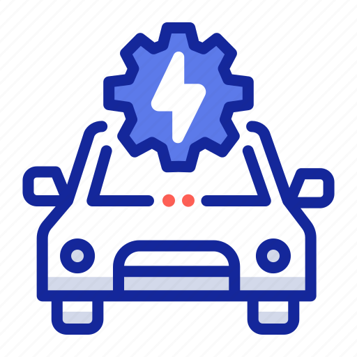 Repairing, car service, car repair, fix, gear, electric car icon - Download on Iconfinder