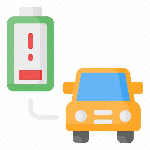 Low, battery, level, status, electric, car, vehicle icon - Download on Iconfinder