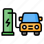 charging, station, charge, electric, ev, car, transportation 