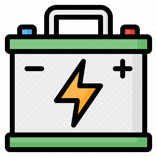 Car, accumulator, battery, power, energy, parts, electric icon - Download on Iconfinder