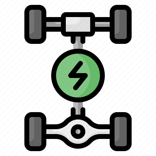 Chassis, frame, car, parts, wheels, electric, vehicle icon - Download on Iconfinder