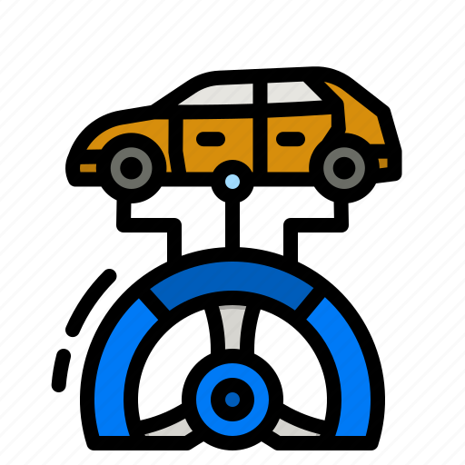 Autonomous, car, steering, automatic, driving icon - Download on Iconfinder