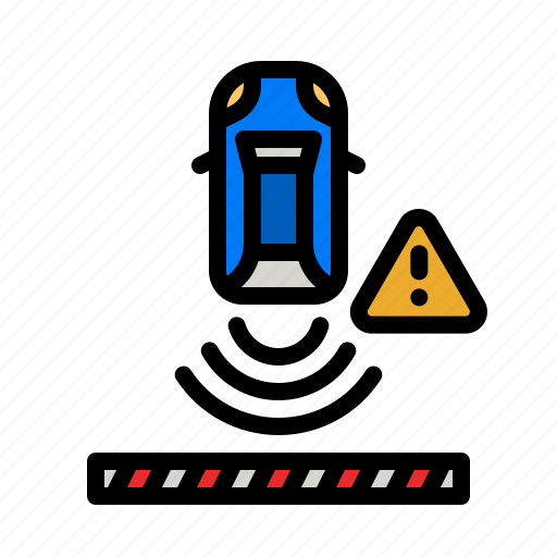 Lane, car, transportation, caution, signaling icon - Download on Iconfinder