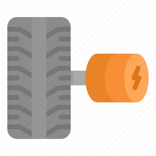 Wheel, car, engine, electric, ev, tire icon - Download on Iconfinder