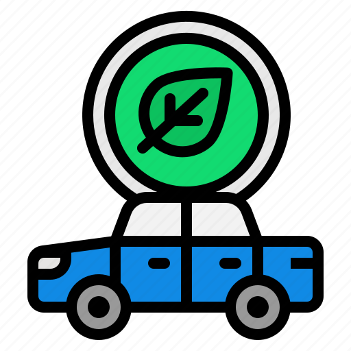 Car, eco, leaf, electric, ecology, automotive icon - Download on Iconfinder