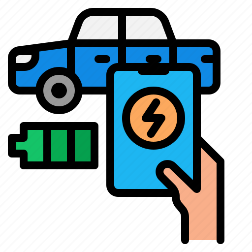 Smartphone, car, electric, charing, app, smart icon - Download on Iconfinder