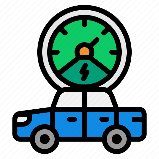 Speedometer, car, speed, fast, mileage, electric icon - Download on Iconfinder
