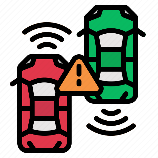 Warning, car, transportation, caution, signaling, lane icon - Download on Iconfinder