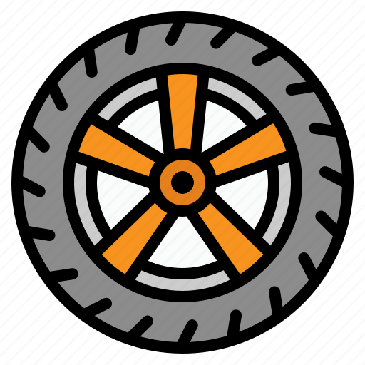 Wheel, car, electric, ev, tire, rim icon - Download on Iconfinder