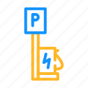 parking, charging, station, vehicle, automobile, engine