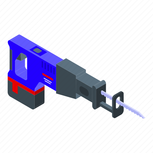 Handle, electric, saw, isometric icon - Download on Iconfinder