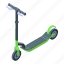 electric, scooter, isometric 