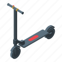 people, electric, scooter, isometric