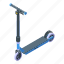 old, electric, scooter, isometric 