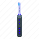 round, electric, toothbrush, isometric