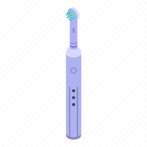 Oral, electric, toothbrush, isometric icon - Download on Iconfinder