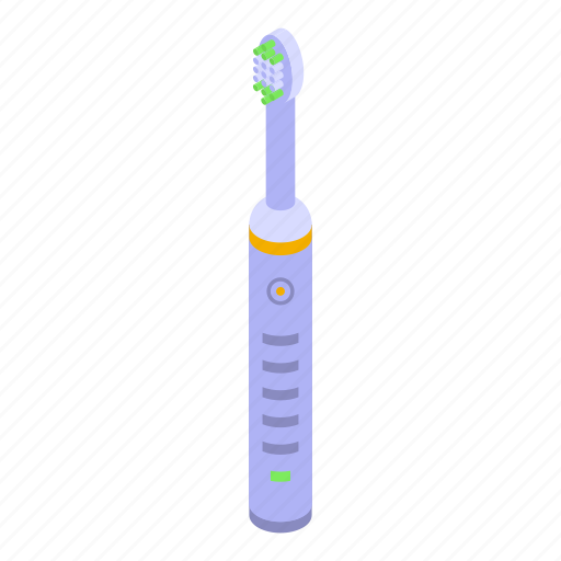Battery, electric, toothbrush, isometric icon - Download on Iconfinder