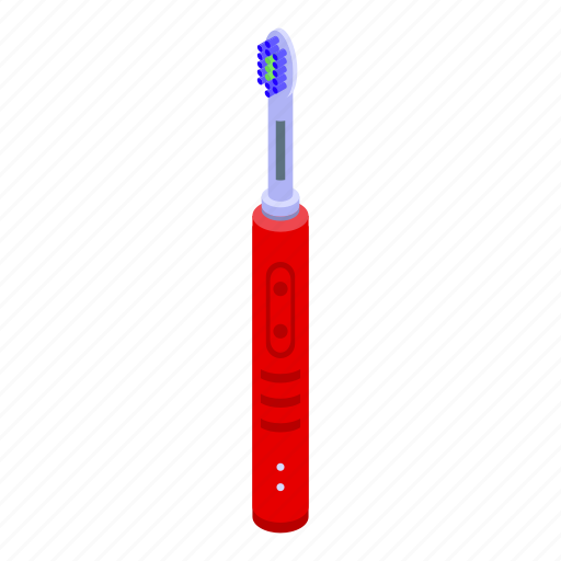 Clean, electric, toothbrush, isometric icon - Download on Iconfinder