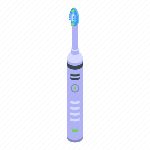 Dental, electric, toothbrush, isometric icon - Download on Iconfinder