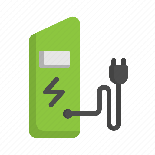 Battery, car, charge, electric, hub, plug, vehicle icon - Download on Iconfinder