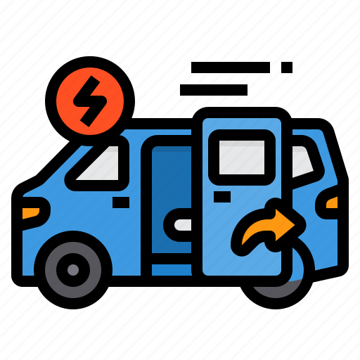 Van, electric, sliding, door, vans, automatic, power icon - Download on Iconfinder
