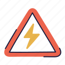 caution, symbol, sign, charge, electric, cars