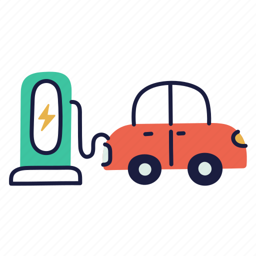 Ev, charging, station, electric, car, battery icon - Download on Iconfinder