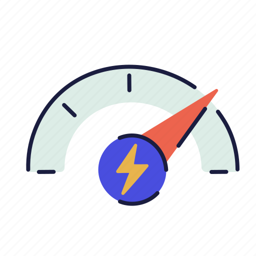 Speedometer, speed, fast, meter, ev icon - Download on Iconfinder